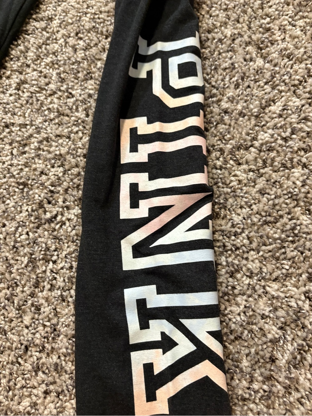 Victoria’s Secret womens Black Bottoms with Ombre Pink Logo